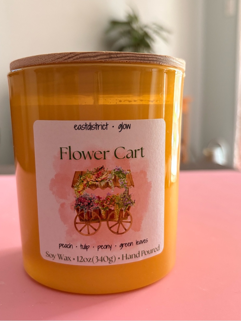 Flower Cart | 12oz | Handmade | Soy Wax Candle